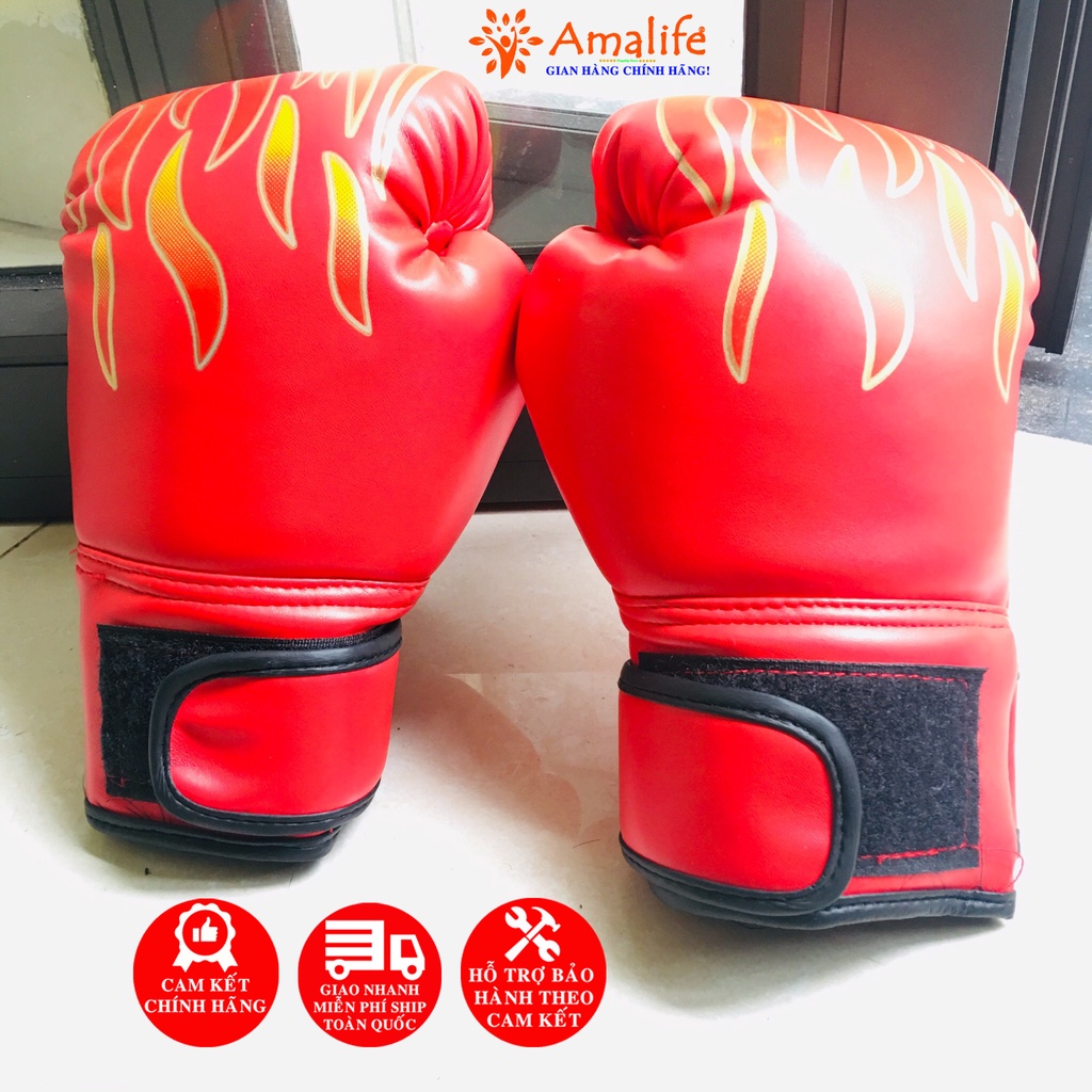 Ảnh Bộ Đôi Găng Bao Tay Đấm Bốc Boxing Dành Cho Trẻ Em 5 -13 Tuổi Chính Hãng Amalife 2