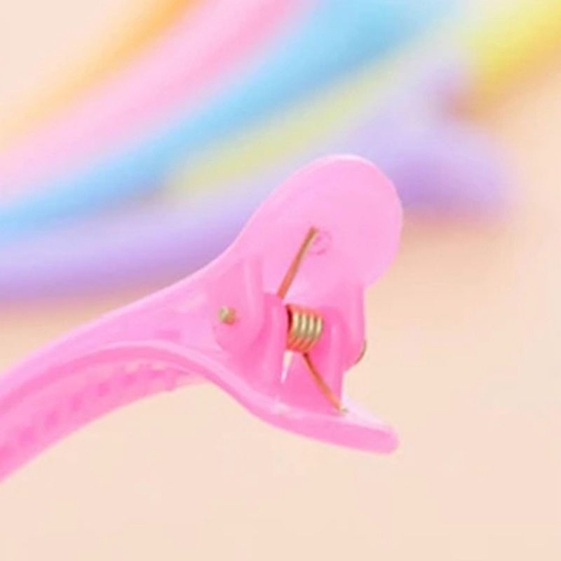 Fl 1 Kẹp Tóc Mỏ Vịt Để Tạo Kiểu Nhiều Màu Sắc Nhựa Neon Thạch Kẹo Màu Cá Sấu Kẹp Tóc Barrettes Cho Nữ Gi