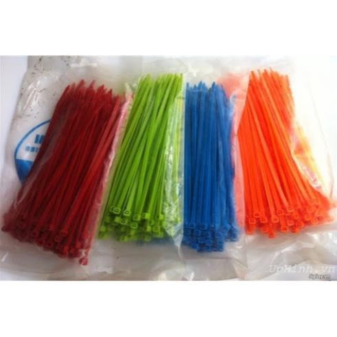 Dài 100mm - Bộ 100 cái dây rút, dây thít nhựa 1 màu | Shopee Việt Nam
