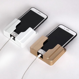 COMBO 2 Kệ Dán Tường Để Remote, Đồ Dùng/ Giá Đỡ Sạc Điện Thoại - Có Móc Treo Giữ Dây Điện 88245