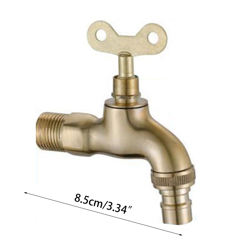 Vòi nước chống trộm SHI cho w Lock cho Key Brass Body Lỗ đơn cho Key S