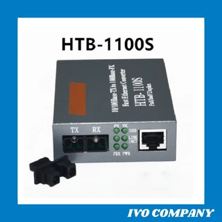 Bộ Chuyển Đổi Quang Điện 2 Sợi Media Converter 2FO 1Q 1LAN 100Mbps Netlink HTB-1100S