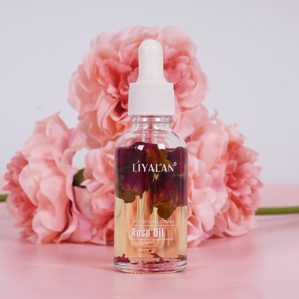 Ảnh Tinh Dầu Hoa Hồng LIYAL'AN Nguyên Chất Tự Nhiên 100% 30ml Cao Cấp Dành Cho Mặt Và Cơ Thể 2