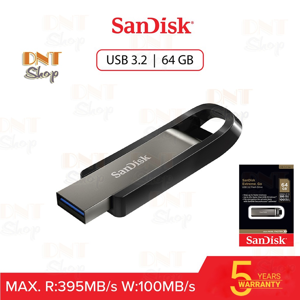 USB 3.2 3.1 SanDisk Extreme Go CZ800 CZ810 64GB 200MB s 395MB s Shopee Vi t Nam