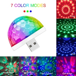 Xe Ô Tô Tự Động USB DJ RGB Mini Âm Nhạc Nhiều Màu Sắc Âm Thanh LED USB-C Apple Ngày Lễ Tiệc Karaoke Khí Quyển Đèn Chào Mừng 5V Bóng Đèn Laser