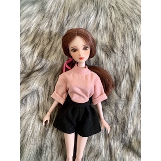 Set áo thun quần den size blythe,xinyi