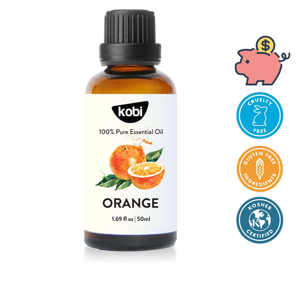 Tinh dầu Cam Ngọt Kobi Orange essential oil giúp thơm phòng, chống trầm cảm, kích thích miễn dịch - 50ml