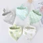 Set 5 Yếm Ăn Cotton In Họa Tiết Hoạt Hình Xinh Xắn Dành Cho Các Bé