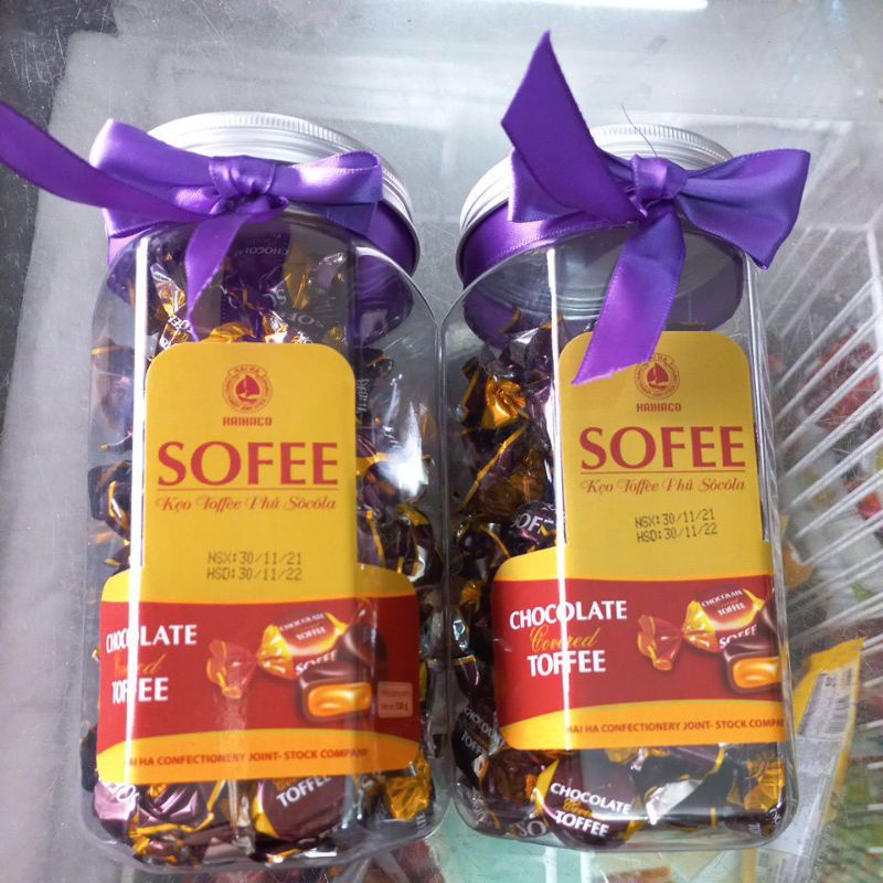 Kẹo hộp Sofee toffee phủ socola Hải Hà 330g nắp thiếc | Shopee Việt Nam