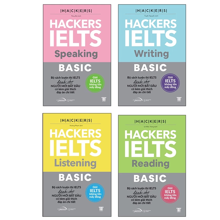 Sách -Hacker Ielts Basic ( Reading + Listening + Writing + Speaking )