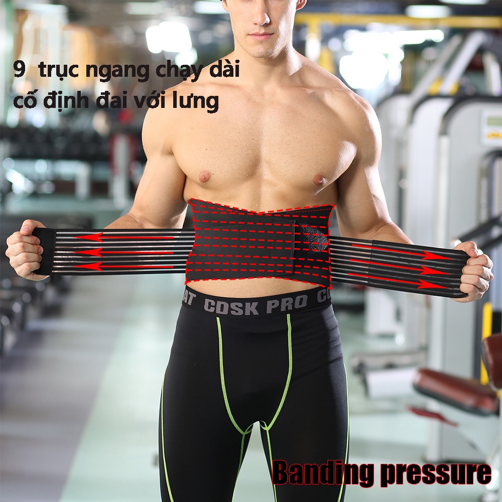 Mô tả Băng quấn bụng và lưng bảo vệ cột sống, tập gym, chống chấn thương CLEACCO - Hàng chính hãng BORO SPORT - 4