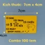 Combo 100 Tem Dán Review 5 Sao Nhắn Gửi Thông Điệp Đáng Yêu Kích Thước 7x4cm
