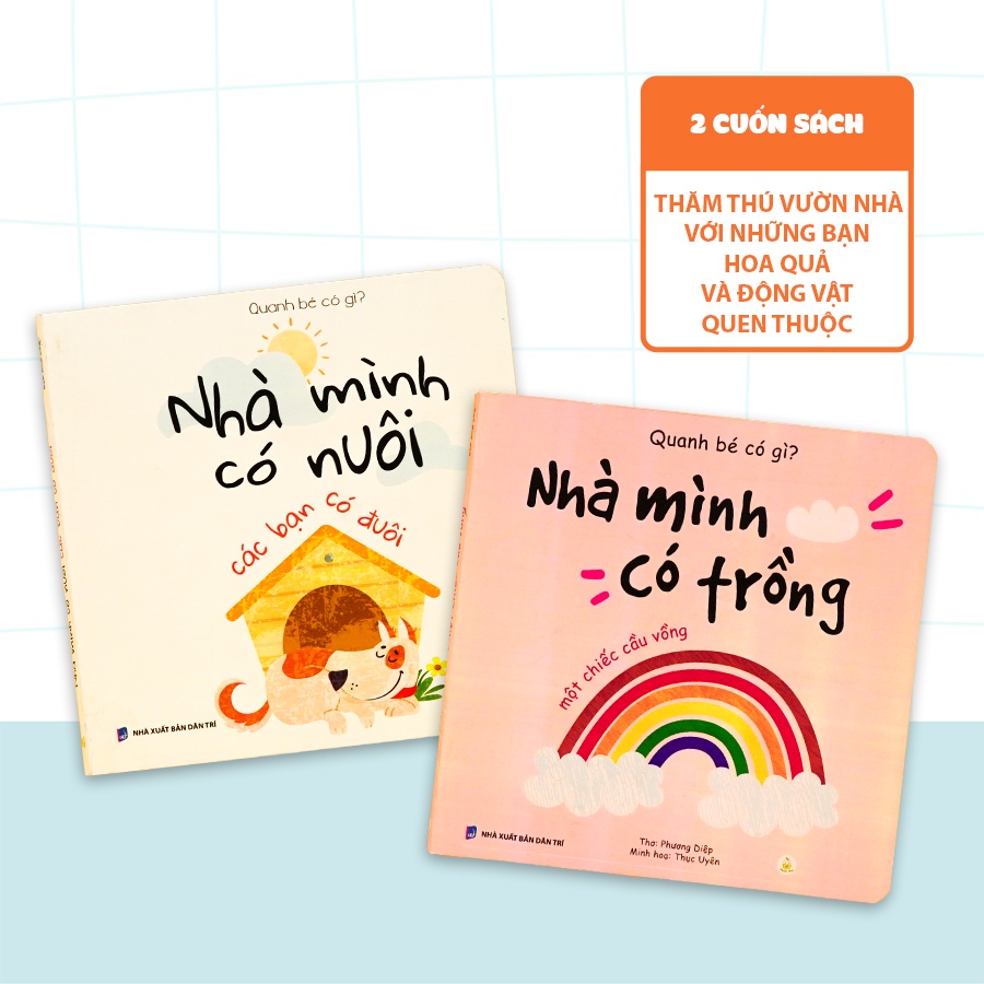 Mô tả Bộ sách thơ Quanh bé có gì Hộp Háo Hức cho bạn nhỏ 0-3 tuổi, giúp dễ dàng ghi nhớ, bắt chước, nâng cao vốn từ vựng - 2