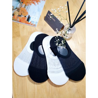 [MUA 2 TẶNG 1]Tất vớ lười nữ họa tiết lưới Kikiya cao cấp Hàn Quốc W-N-017 (Chính Hãng)