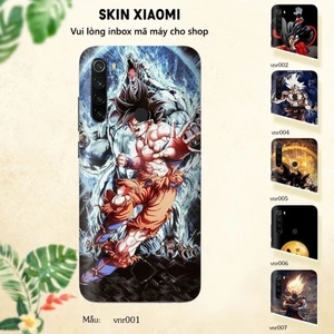 Miếng dán skin cho các dòng điện thoại Xiaomi Mi 8 - Mi 8 lite - Mi 9 in hình 7 viên ngọc rồng