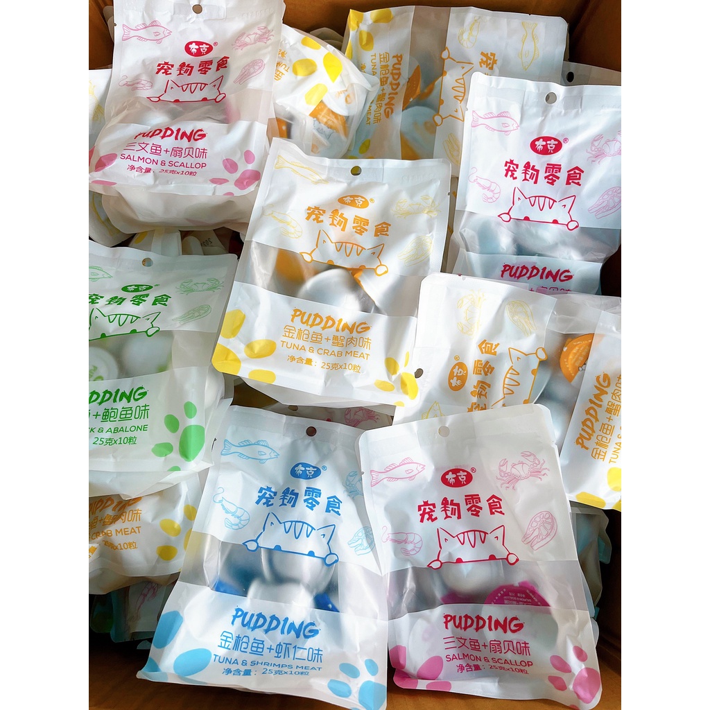 [Bịch 10viên] Pate Pudding cho chó mèo 4 vị thơm ngon cao cấp | Shopee ...
