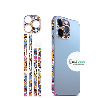 Combo 2 Tấm Dán Viền , Camera Họa Tiết Dành cho IP13prm , IP13 , 13Pro , 13Mini  - FukiShop