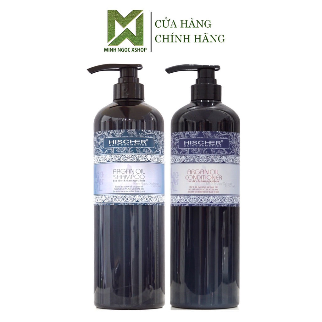 Ảnh Dầu gội xả, kem ủ phục hồi cho mọi loại tóc Hischer Argan Oil 500 - 1000ML 2