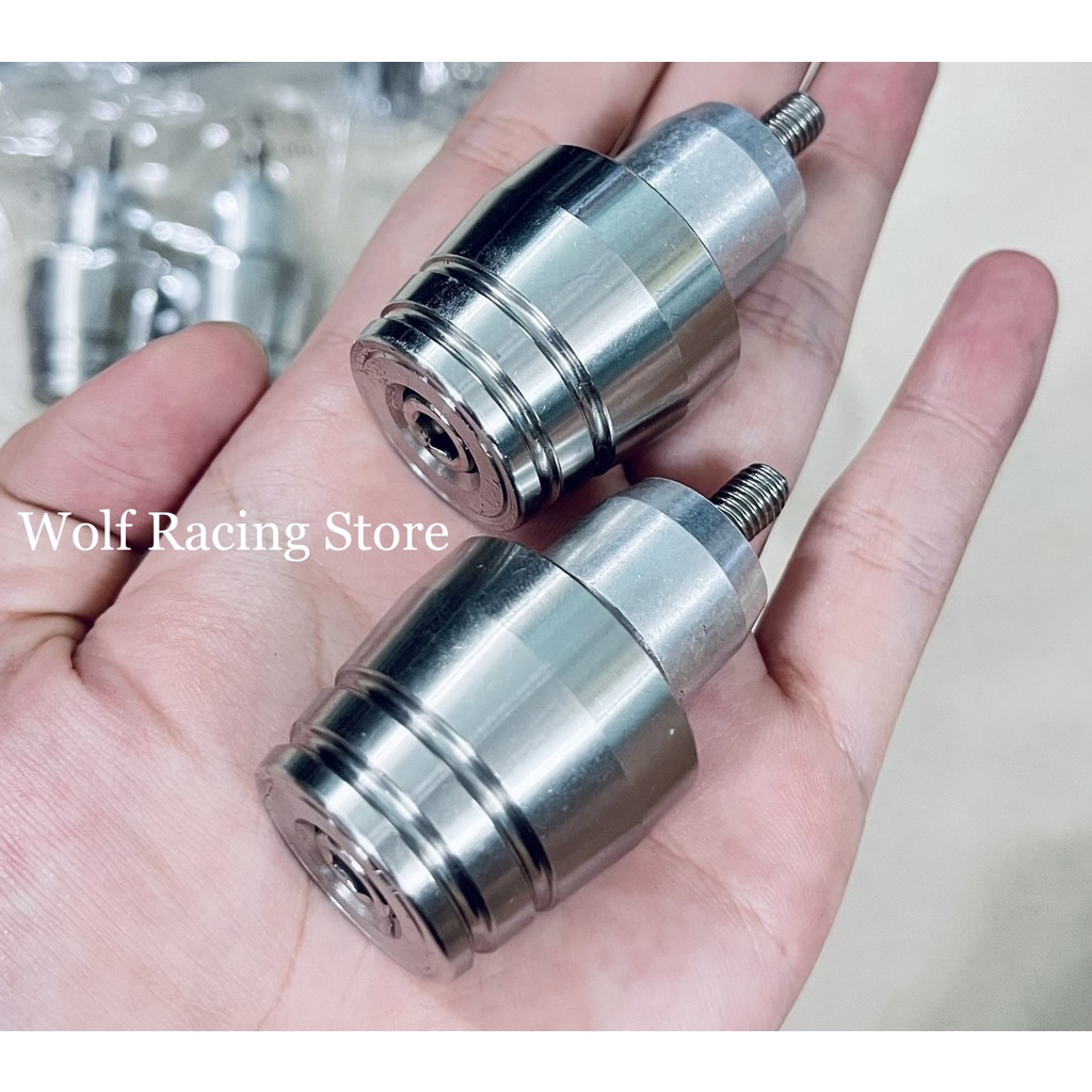 Gù chống rung tay lái inox 304 CNC nguyên khối lắp cho mọi dòng xe ...