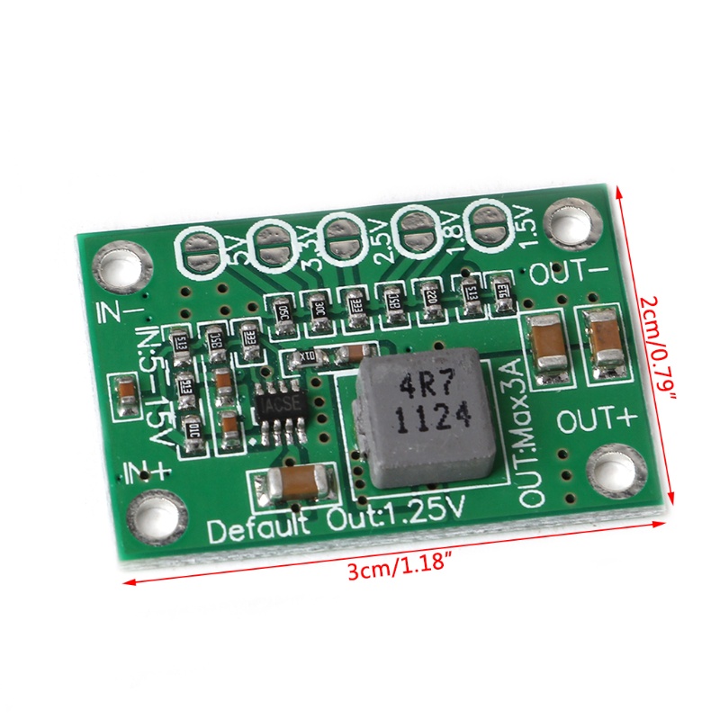 IOR DC Bộ Điều Chỉnh Điện Áp Bước Xuống Bảng Chuyển Đổi Nguồn 5-16V Đến 1 25V 1 5V 1 8V
