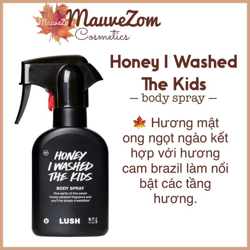 X t to n th n Honey I Washed The Kids Body Spray LUSH Shopee