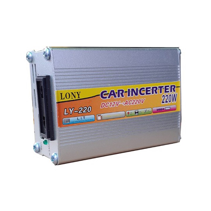 Bộ chuyển đổi 12v sang 220v LONY 220W sử dụng thiết bị gia đình lúc khẩn cấp