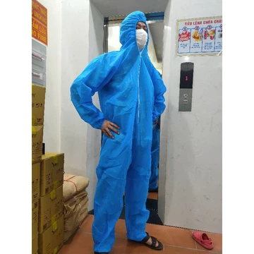 QUẦN ÁO BẢO HỘ Y TẾ PHÒNG CHỐNG DỊCH BỆNH 4 MÓN - QUẦN ÁO PHÒNG DỊCH CHẤT LƯỢNG CAO { MÀU XANH}