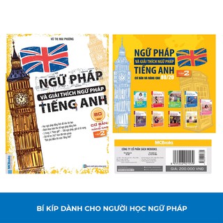 [LIFEMALL9915 - 12% đơn 99K] Sách - Ngữ Pháp Và Giải Thích Ngữ Pháp Tiếng Anh Cơ Bản Và Nâng Cao 80/20 Tập 2