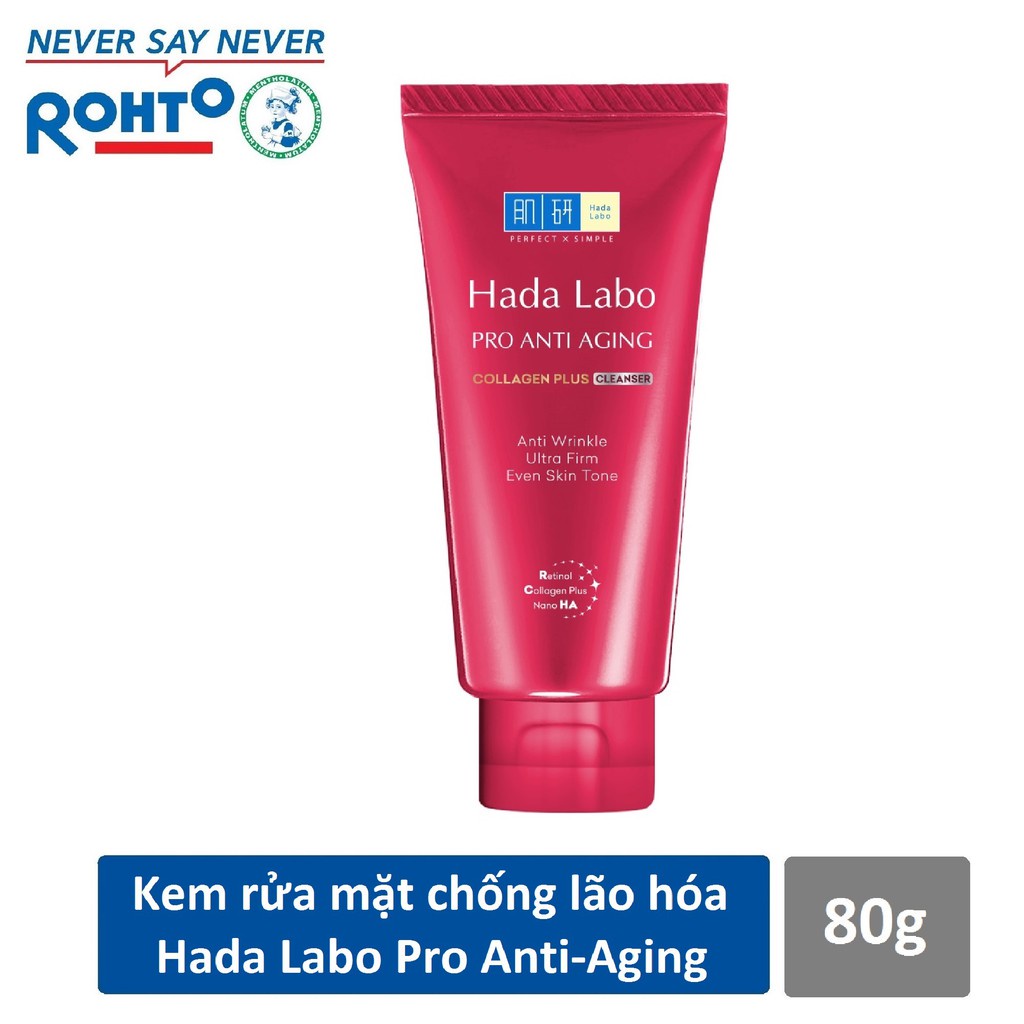 Kem rửa mặt Hada Labo Pro Anti Aging 80g Cocolux