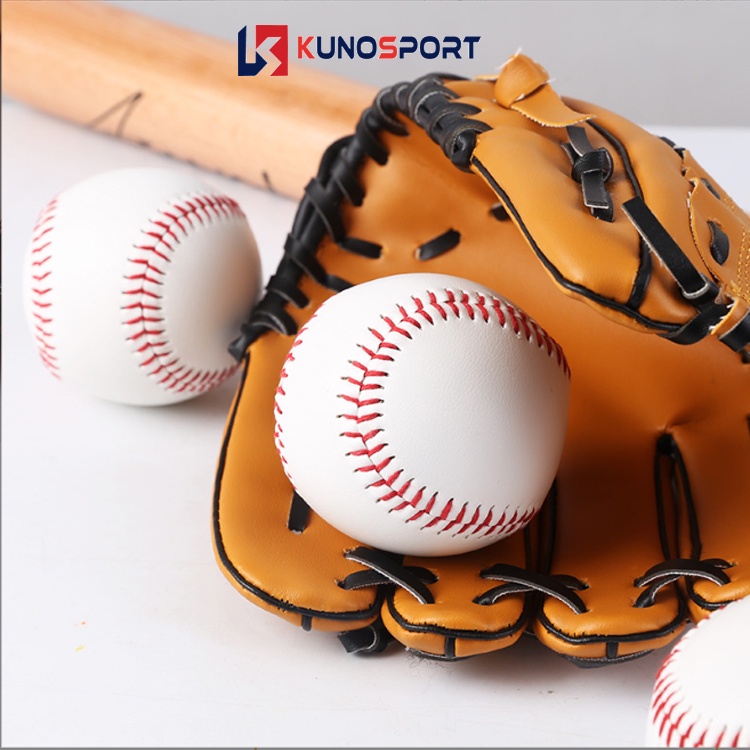 Ảnh Quả bóng chày KUNO loại da cứng và da mềm, chất liệu da cao cấp đường may tỉ mỉ sắc nét 1
