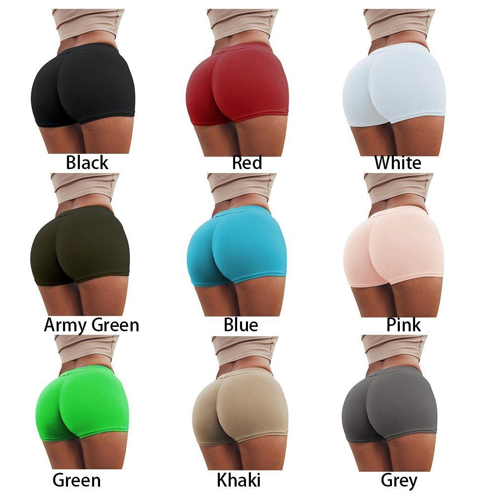 SAIA Yoga Ngắn Nữ Tập Gym Quần Chạy Bộ Gợi Cảm Màu Trơn Cotton Chạy Bộ Quần Short