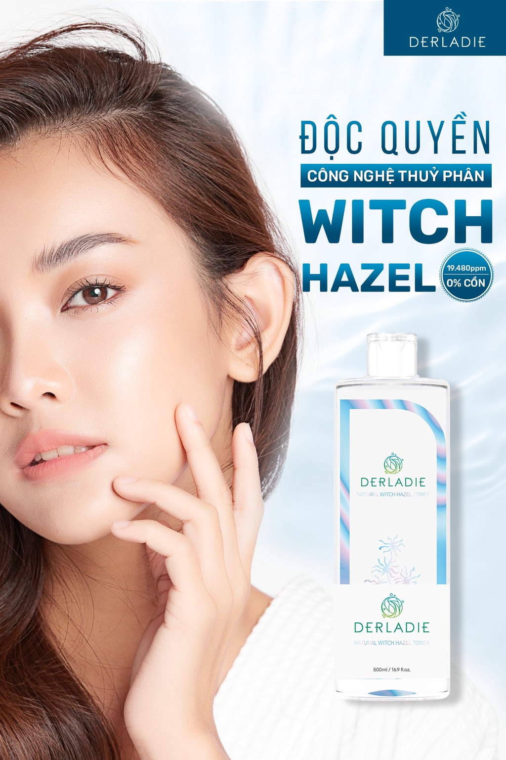 Mô tả Toner Derladie Natural Witch Hazel Ngừa Mụn, Làm Sạch Da 500ml - 3