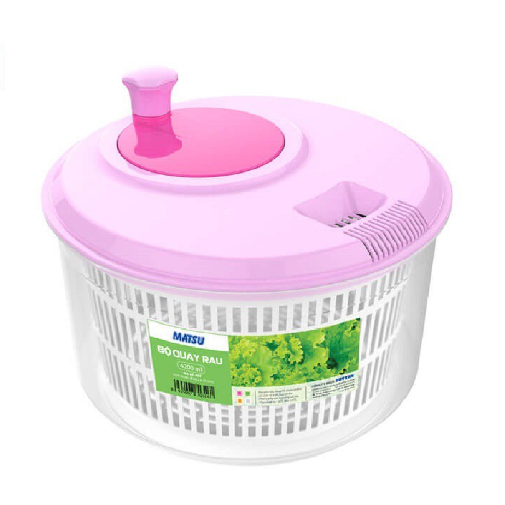 { BỘ QUAY RAU SIZE LỚN DUY TÂN } Ø 26,2 x 20CM GIÚP LOẠI BỎ NƯỚC RA ...