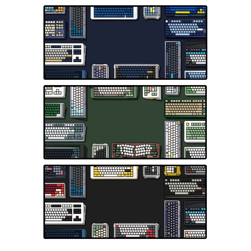 Pad chuột họa tiết Keeb Pixel cỡ lớn in hình sắc nét bo viền chắc chắn ...