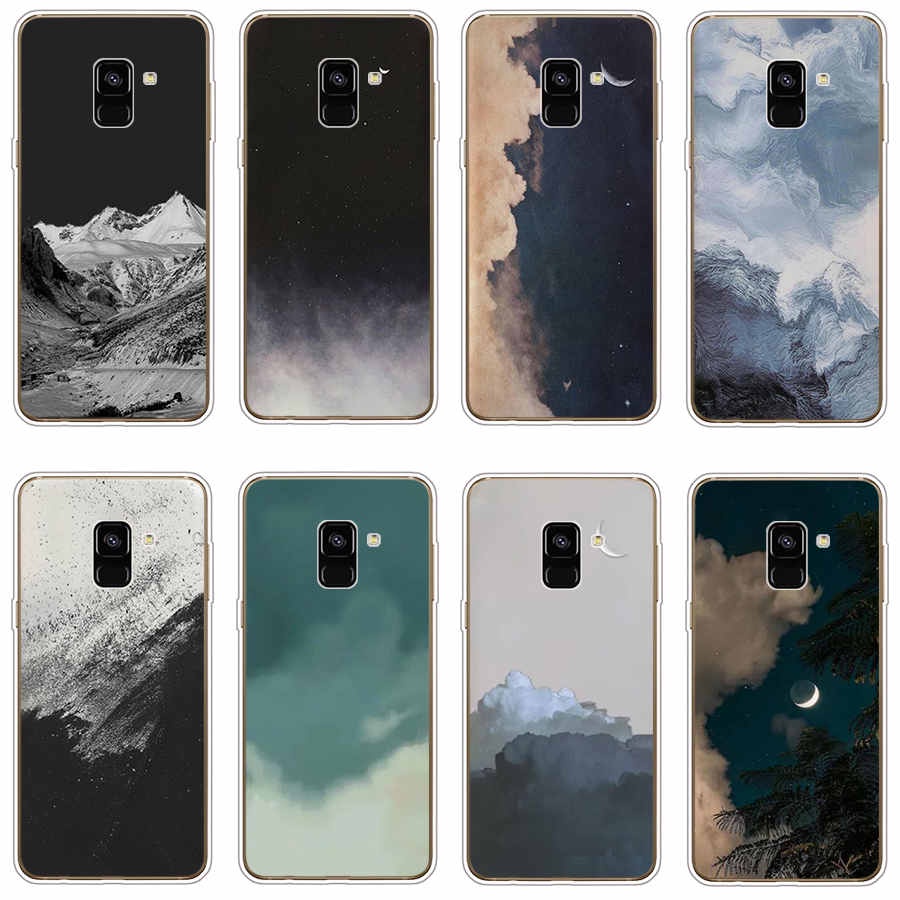 Ốp Điện Thoại TPU Dẻo In Họa Tiết Độc Đáo Thời Trang Cho Samsung Galaxy A8 plus 2018 A6 2018 plus