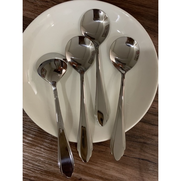 Muỗng inox cơm phở đầu tròn 1 cái