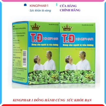Viên Uống T.Đ Kingphar – Hộp 40 Viên Hỗ Trợ Ổn Định Đường Huyết, Giảm Nguy Cơ Biến Chứng Tiểu Đường