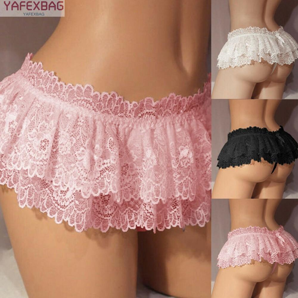 Women Sexy Lace Puffy Panties Knickers Underwear Lingerie G String Thong S Xl Shopee Vi T Nam