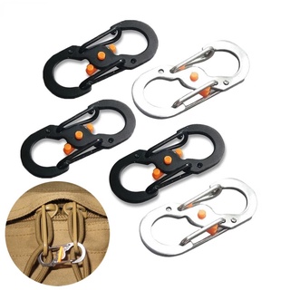 Móc Khóa Chữ S Bằng Hợp Kim Nhôm Chống Trộm Tiện Dụng Khi Đi Cắm Trại