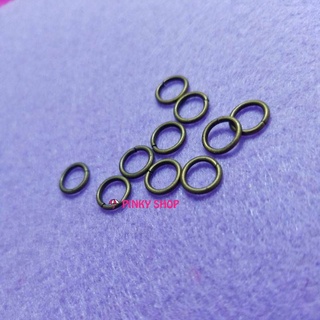 Khoen tròn nhỏ 4,7,8 mm màu bạc, đồng, vàng làm móc khóa, phụ kiện làm vòng tay handmade Pinky Shop