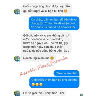 Dầu Cặp Collagen Keratin Plant Formula Siêu Mềm Mượt 800ml hương nước hoa rất thơm