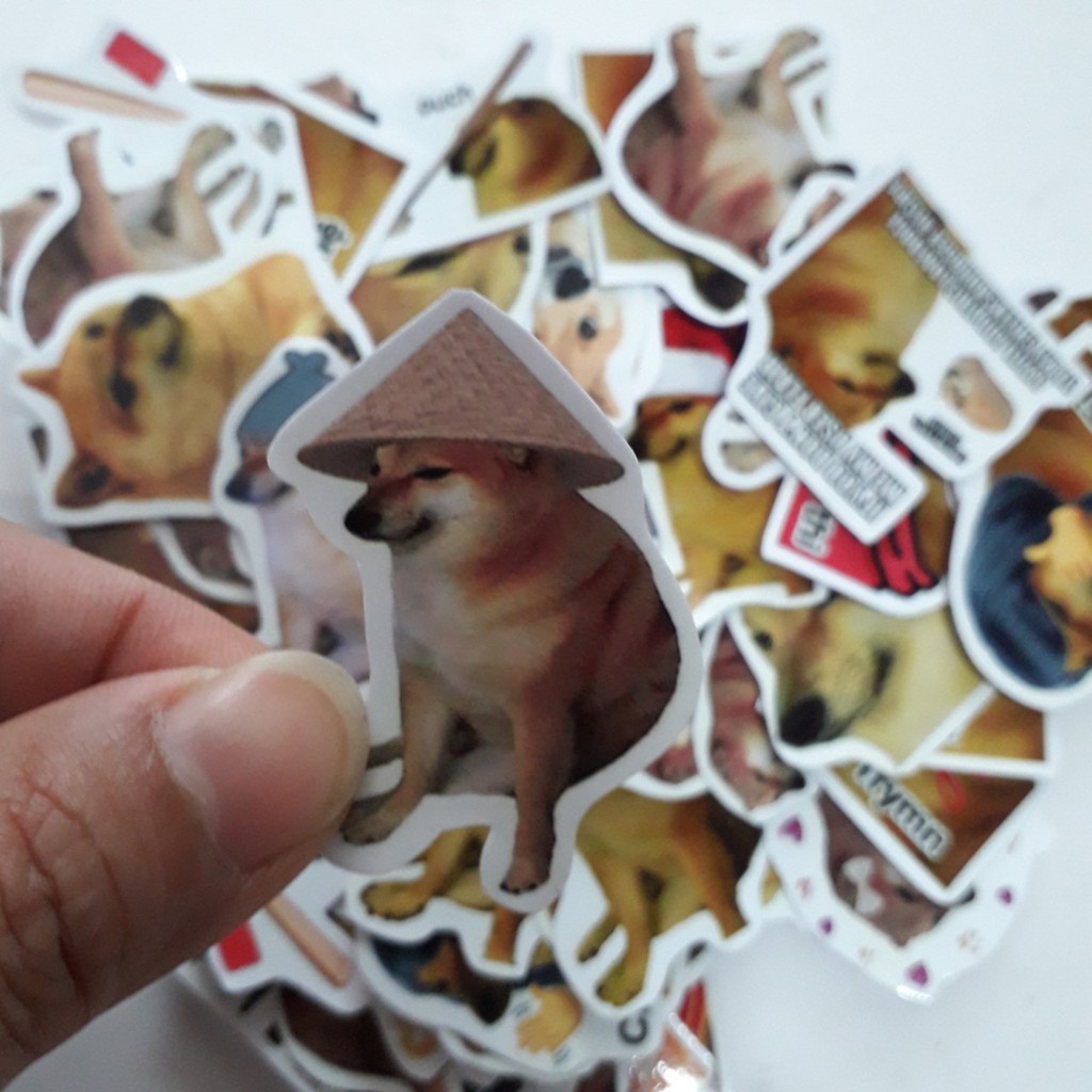 Sticker/ Hình dán Cheems ( nhiều mẫu) | Shopee Việt Nam
