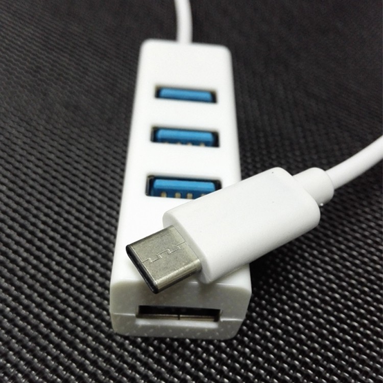 Hub USB 3.1 Type-C sang 3 cổng USB (trắng)