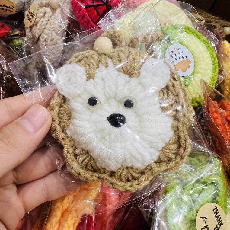 Túi tỏi handmade cho bé.Túi len đựng tỏi trừ vía cho bé, tránh gió cho bé yêu, cho bé khỏe mạnh mesocshop