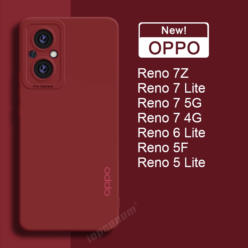Ốp Điện Thoại Silicon Mềm Nhám Màu Kẹo Thời Trang Mới Cho OPPO Reno 7 8 5G 7Z 5F 5 6 Lite Reno7 Z 4G