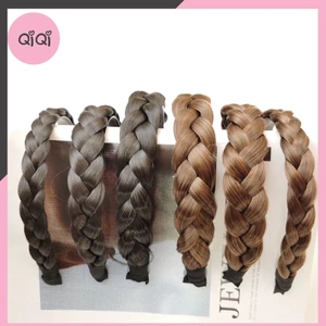 Bờm tết tóc giả Bản To như tóc thật phong cách Hàn Quốc QiQiShop