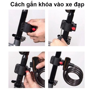 Khóa Dây Xe Đạp Dây Cáp Chống Trộm,Chắn Chắn,An Toàn Cao Cấp Đại Nam Sport