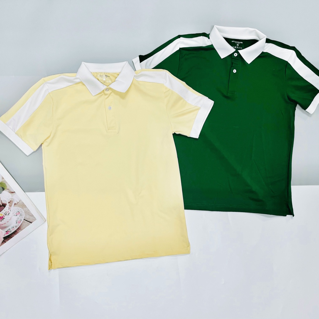 (HCM) ÁO THUN POLO TAY NGẮN THỜI TRANG HÀN QUỐC SIÊU HOT , CỔ BẺ CỰC XỊN HIYU STORE