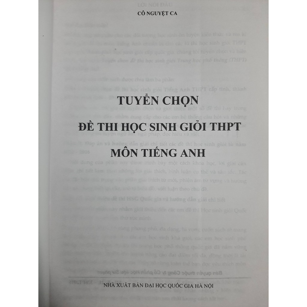 Ảnh Sách - Tuyển chọn đề thi học sinh giỏi THPT môn Tiếng Anh 2