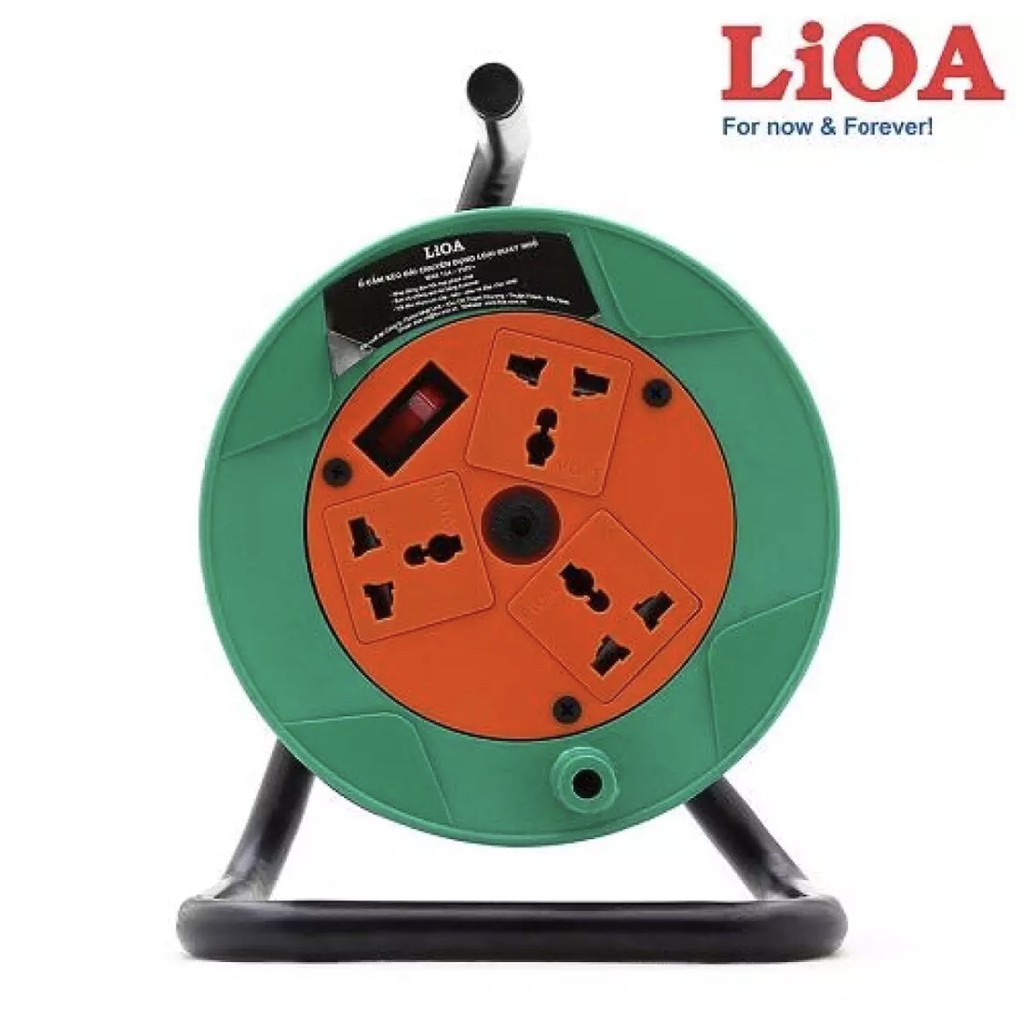 Ổ cắm kéo dài LiOA quay tay kiểu Rulo - 15A 20m dây - QN20-2-15A ...